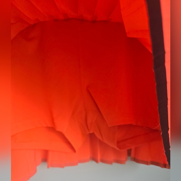 Nike, Victory Court Pleated Hyper Orange Skirt Skort Tennis Preppy Size Large - Picture 6 of 12